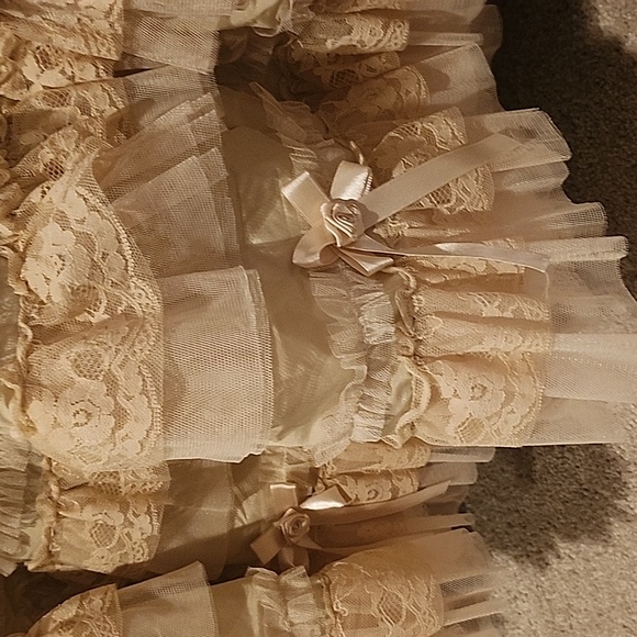 Burleska victorian Lolita knee length burlesque lace skirt - Picture 9 of 12